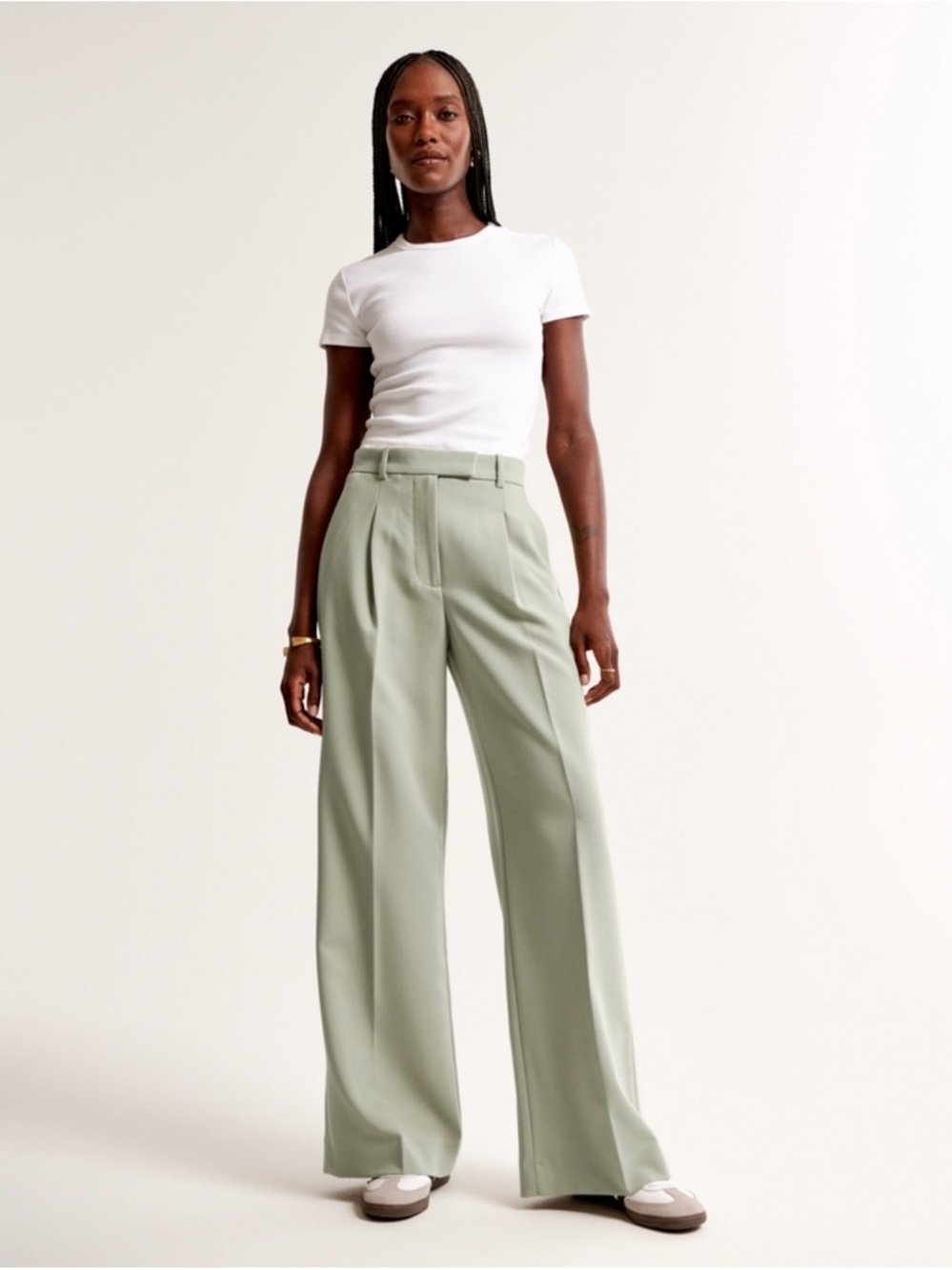 Abercrombie & Fitch Harper Tailored Ultra Wide Leg Pant